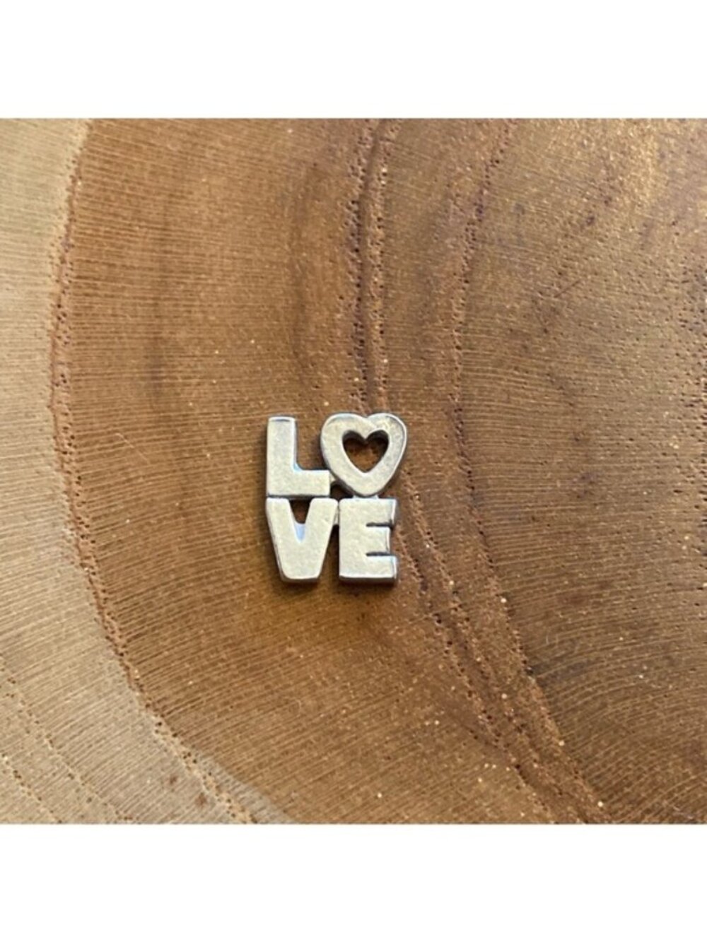 RETIRED James Avery LOVE Charm, Sterling Silver
